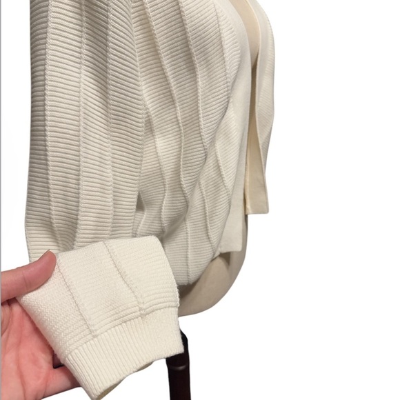 WoolOvers White Open Ribbed Cardigan - Picture 5 of 5